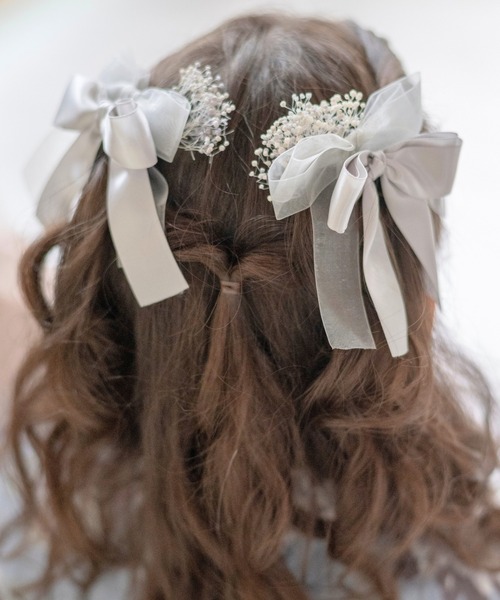 Catherine Cottage(キャサリンコテージ)の「リボン&フラワー Uピン 6本セット(ヘアピン・レディース・グレー/ライラック/ベージュ/ピンク/ホワイト/レッド・FREE)」の15枚目の写真