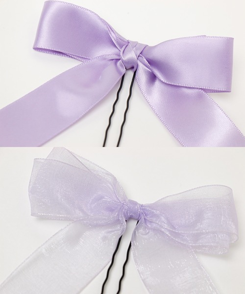 Catherine Cottage(キャサリンコテージ)の「リボン&フラワー Uピン 6本セット(ヘアピン・レディース・グレー/ライラック/ベージュ/ピンク/ホワイト/レッド・FREE)」の20枚目の写真