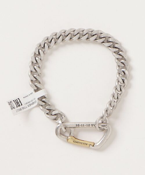ALLSAINTS（オールセインツ）の「CARABINER TWO TONE BRACELET | カラビナ ツートーン ブレスレット（ブレスレット・メンズ・シルバー系その他・ONE SIZE）」の2枚目の写真