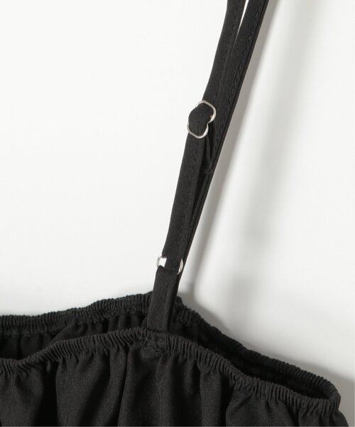 VENCEEXCHANGE(ヴァンスエクスチェンジ)の「リボンギャザーキャミソール(キャミソール・レディース・ホワイト/ブラック・FREE)」の6枚目の写真