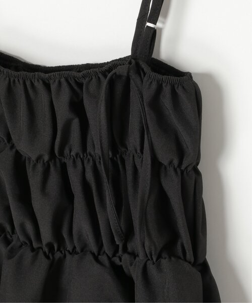 VENCEEXCHANGE(ヴァンスエクスチェンジ)の「リボンギャザーキャミソール(キャミソール・レディース・ホワイト/ブラック・FREE)」の7枚目の写真