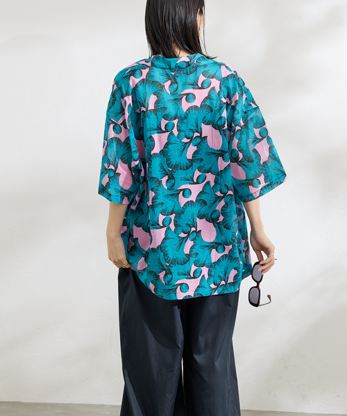 WAXMAN BROTHERS ★★ ② 24050410001010 OVER HAWAII SHRTS レディース グリーン S WAXMAN BROTHERS/ワックスマンブラザーズ】OVER HAWAII SHIRTS（シャツ