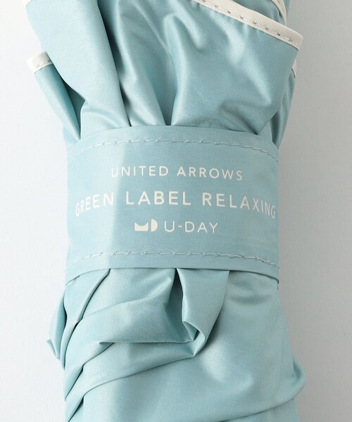 green label relaxing（グリーンレーベルリラクシング）の「＜U-DAY＞ALL WHATER 折りたたみ傘 / レイン - 晴雨兼用 -（折りたたみ傘・レディース・オフホワイト/ライトグレー/ライム・FREE）」の13枚目の写真