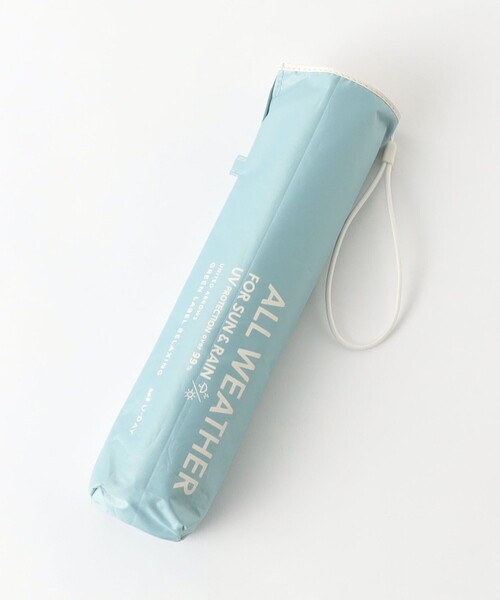 green label relaxing（グリーンレーベルリラクシング）の「＜U-DAY＞ALL WHATER 折りたたみ傘 / レイン - 晴雨兼用 -（折りたたみ傘・レディース・オフホワイト/ライトグレー/ライム・FREE）」の14枚目の写真