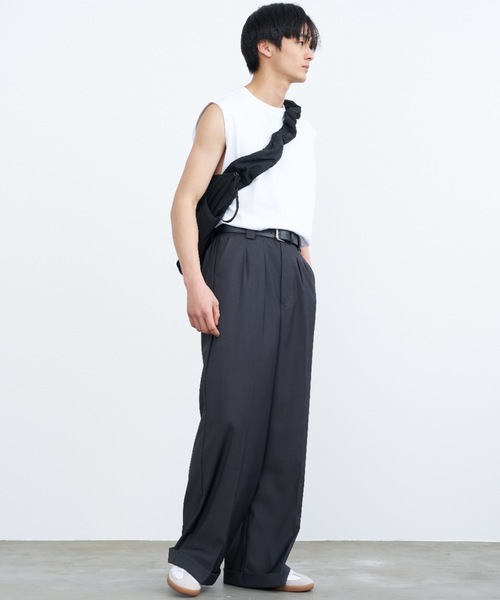 入手困難 メール便送料込 リーズン REASON ノースリーブ Tシャツ SINSS（シンス）の「Loose fit no-sleeve / ルーズフィット