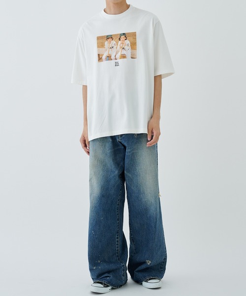 marka（マーカ）の「TEE YUJI TAKEUCHI Sub（Tシャツ/カットソー・メンズ・グレー/ホワイト・1/2）」の3枚目の写真
