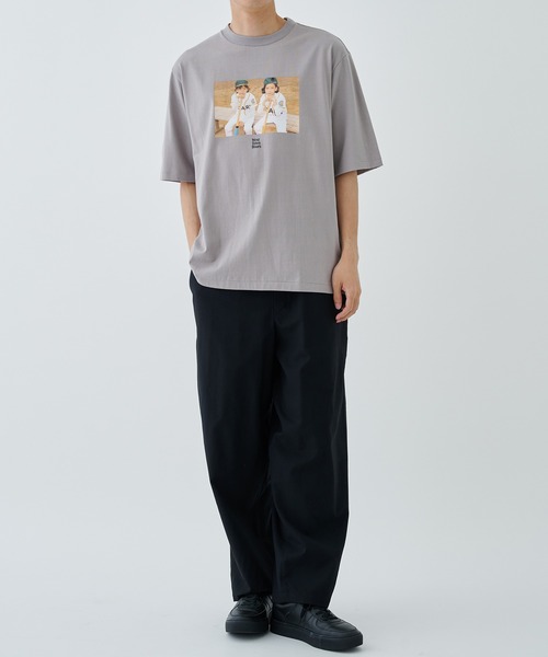 marka（マーカ）の「TEE YUJI TAKEUCHI Sub（Tシャツ/カットソー・メンズ・グレー/ホワイト・1/2）」の4枚目の写真
