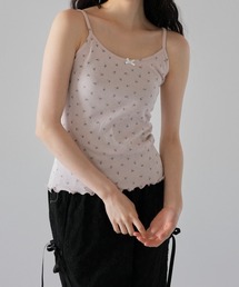 Uenui（ウニュイ）の「【ZOZO限定】フラワー キャミソール リボン 小花柄（キャミソール）」