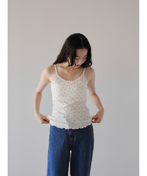 セール】【ZOZO限定】フラワー キャミソール リボン 小花柄