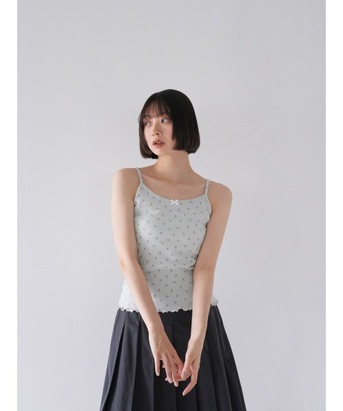 セール】【ZOZO限定】フラワー キャミソール リボン 小花柄