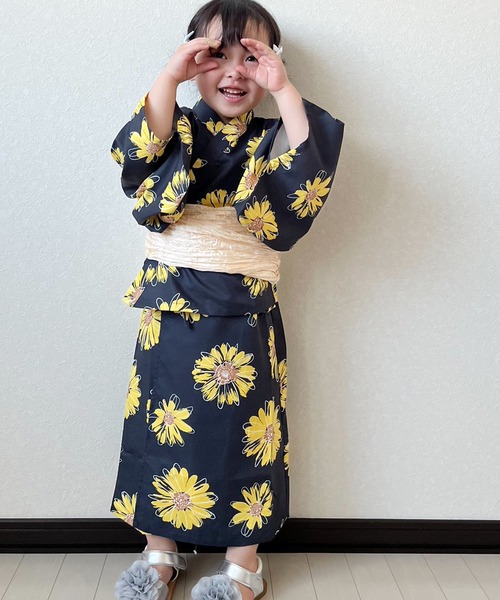 ☆2371✨涼しげ✨変わり織✨夏の爽やか接触冷感浴衣 Fサイズ新品 単品 utatane｜utatane/(W)高級変わり織り浴衣3点セット 先染め風