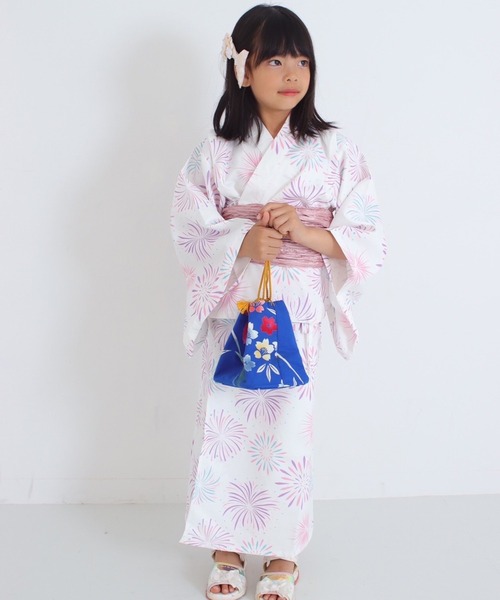 セール】接触冷感 2WAYガールズ浴衣3点セット KIDS（浴衣