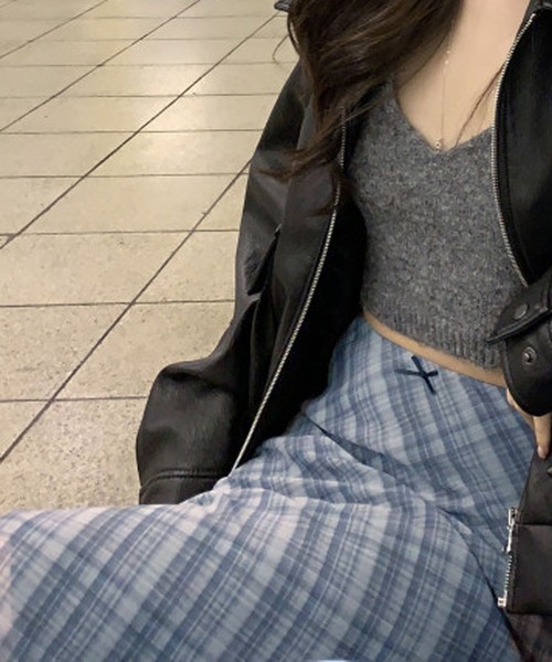 HALEY PESCA(ヘーリーペスカ)の「HALEY PESCA/チェックミディスカート(スカート・レディース・グレー/アイボリー・SMALL/MEDIUM)」の14枚目の写真