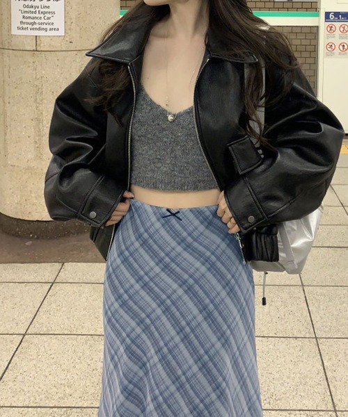 HALEY PESCA(ヘーリーペスカ)の「HALEY PESCA/チェックミディスカート(スカート・レディース・グレー/アイボリー・SMALL/MEDIUM)」の8枚目の写真