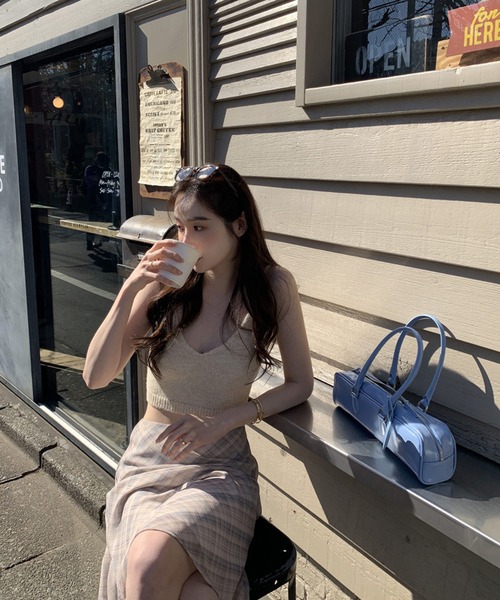HALEY PESCA(ヘーリーペスカ)の「HALEY PESCA/チェックミディスカート(スカート・レディース・グレー/アイボリー・SMALL/MEDIUM)」の18枚目の写真