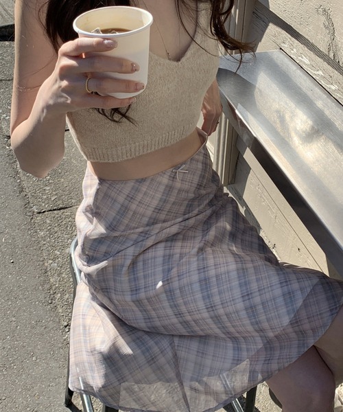 HALEY PESCA(ヘーリーペスカ)の「HALEY PESCA/チェックミディスカート(スカート・レディース・グレー/アイボリー・SMALL/MEDIUM)」の21枚目の写真