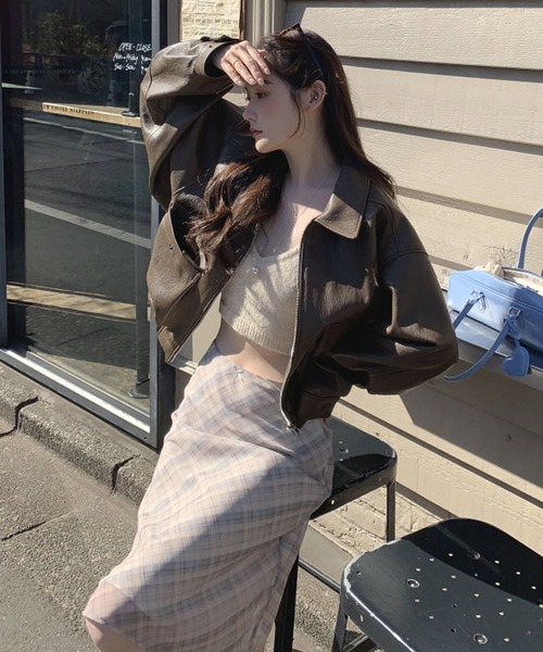 HALEY PESCA(ヘーリーペスカ)の「HALEY PESCA/チェックミディスカート(スカート・レディース・グレー/アイボリー・SMALL/MEDIUM)」の11枚目の写真