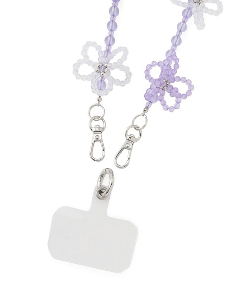 ROPE' PICNIC（ロペピクニック）の「クリアフラワーショルダーストラップ（スマホグッズ・レディース・パープル系その他/ライトグリーン/ホワイト・FREE）」の7枚目の写真