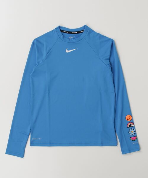 セール】NIKE/ナイキ キッズ UVケア ラッシュガード スウッシュL/S