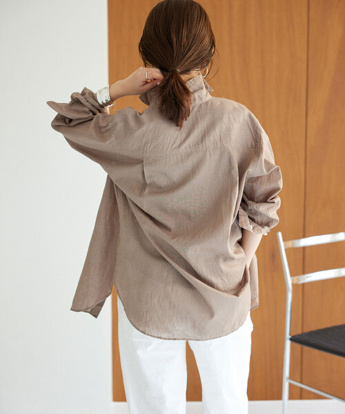 ♡SLOBEIENA Li/Cレギュラーシャツ♡ SLOBE IENA（スローブイエナ）の「Li/C レギュラーシャツ