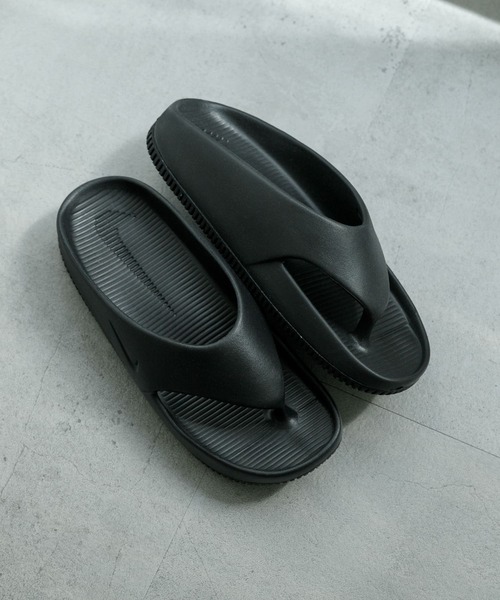 NIKE(ナイキ)の「NIKE カルム フリップ フロップ(サンダル・メンズ・ブラック・25/26/27/28/29)」の1枚目の写真