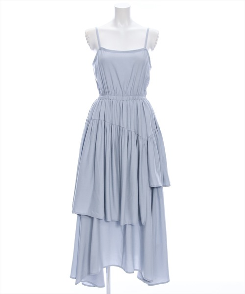 clear（クリア）の「[2点SET]ニットベスト+ランダムティアードキャミワンピースセット≪2024SS新作≫（ワンピース・レディース・ブラック/サックスブルー・F）」の3枚目の写真