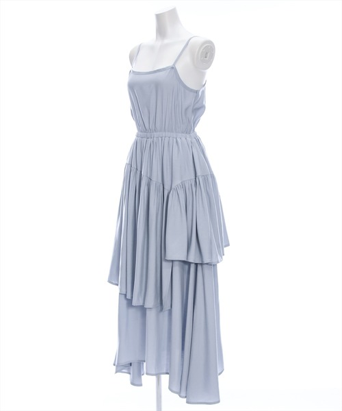 clear（クリア）の「[2点SET]ニットベスト+ランダムティアードキャミワンピースセット≪2024SS新作≫（ワンピース・レディース・ブラック/サックスブルー・F）」の8枚目の写真