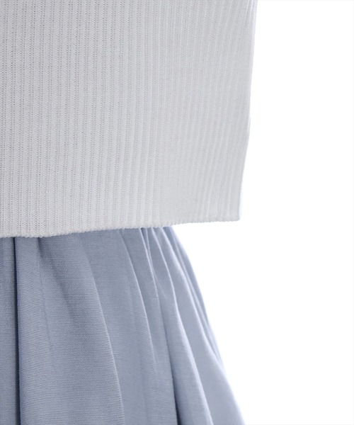 clear（クリア）の「[2点SET]ニットベスト+ランダムティアードキャミワンピースセット≪2024SS新作≫（ワンピース・レディース・ブラック/サックスブルー・F）」の14枚目の写真