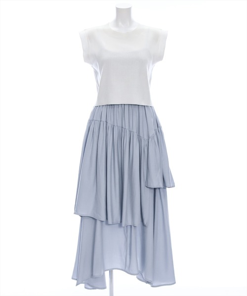 clear（クリア）の「[2点SET]ニットベスト+ランダムティアードキャミワンピースセット≪2024SS新作≫（ワンピース・レディース・ブラック/サックスブルー・F）」の20枚目の写真