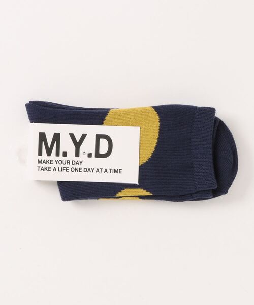 MAKE YOUR DAY（メイクユアデイ）の「ビッグドットソックス（ソックス/靴下・キッズ・ブラック/グレー/ネイビー・24/21/18/15 ）」の6枚目の写真