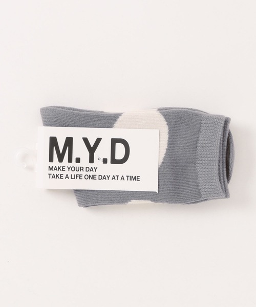 MAKE YOUR DAY（メイクユアデイ）の「ビッグドットソックス（ソックス/靴下・キッズ・ブラック/グレー/ネイビー・24/21/18/15 ）」の5枚目の写真
