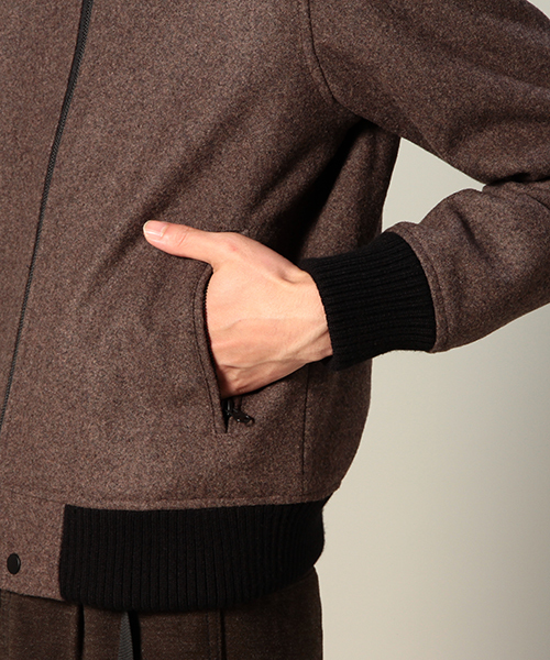 CIAOPANIC（チャオパニック）の「【Ciaopanic】【TOOL】　メルトンＺＩＰブルゾン（スタジャン・メンズ・グレー/ブラウン/ネイビー・LARGE/MEDIUM）」の11枚目の写真