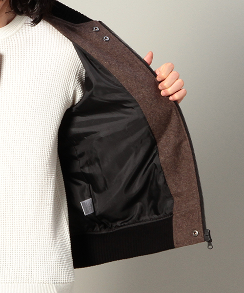 CIAOPANIC（チャオパニック）の「【Ciaopanic】【TOOL】　メルトンＺＩＰブルゾン（スタジャン・メンズ・グレー/ブラウン/ネイビー・LARGE/MEDIUM）」の15枚目の写真