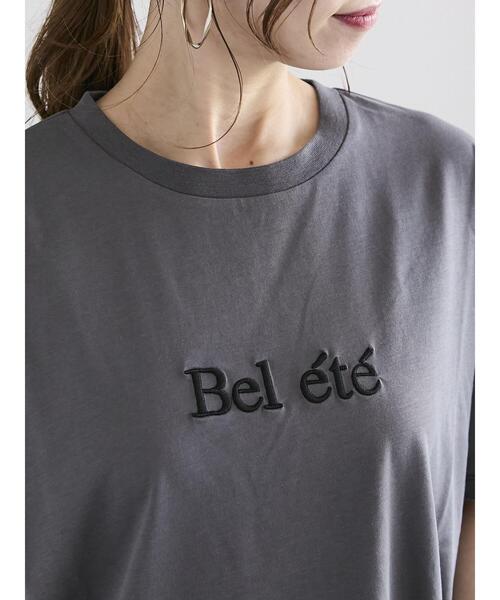 Te chichi(テチチ)の「ロゴウレタン刺繍Tシャツ(Tシャツ/カットソー・レディース・オフホワイト/チャコールグレー/ホワイト・F)」の13枚目の写真