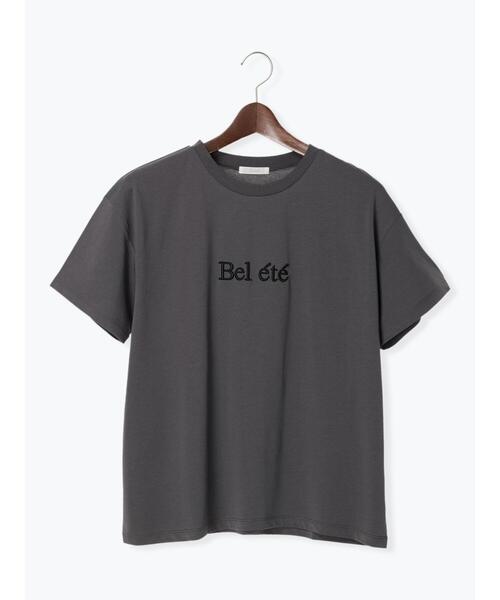 Te chichi(テチチ)の「ロゴウレタン刺繍Tシャツ(Tシャツ/カットソー・レディース・オフホワイト/チャコールグレー/ホワイト・F)」の15枚目の写真