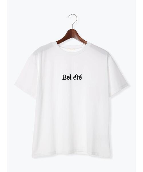 Te chichi(テチチ)の「ロゴウレタン刺繍Tシャツ(Tシャツ/カットソー・レディース・オフホワイト/チャコールグレー/ホワイト・F)」の17枚目の写真