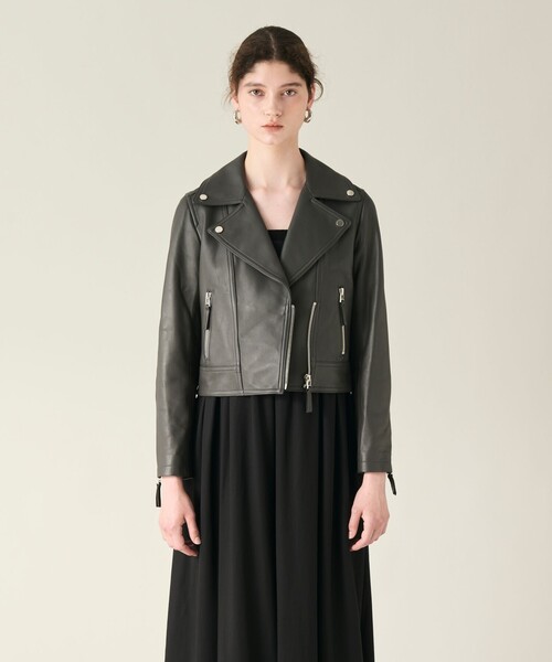 グレースコンチネンタルツイードライダースジャケット