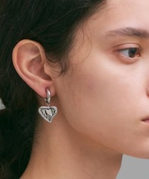 【IRIS47】ancient heart earring / アンシエント ハート イヤリング