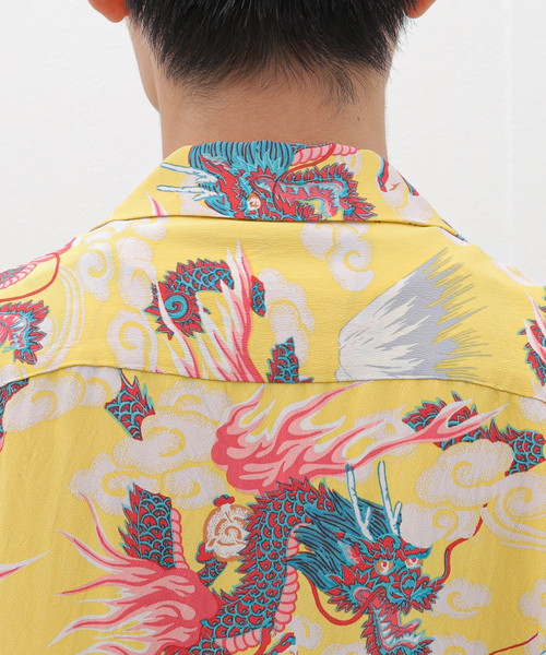 SUN SURF(サンサーフ)の「SUN SURF / サンサーフ TEAM OF DRAGONS SS39227(シャツ/ブラウス・メンズ・イエロー・X-LARGE/LARGE/MEDIUM)」の7枚目の写真