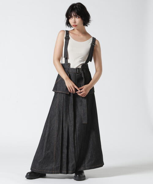 AULA AILA（アウラアイラ）の「AULA AILA（アウラ アイラ）別注アシンメトリージャンパースカート（ワンピース・レディース・ブラック/その他4・0/1）」の11枚目の写真