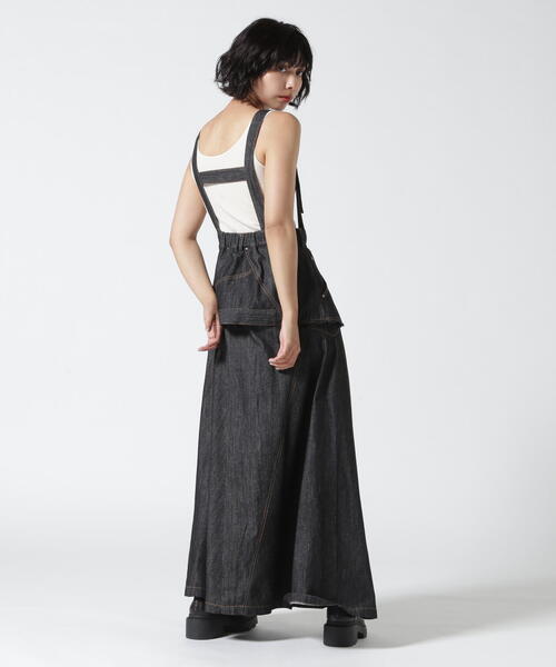 AULA AILA（アウラアイラ）の「AULA AILA（アウラ アイラ）別注アシンメトリージャンパースカート（ワンピース・レディース・ブラック/その他4・0/1）」の3枚目の写真