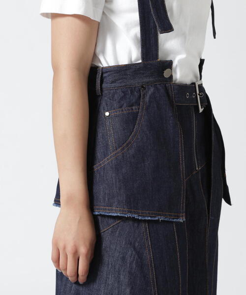 AULA AILA（アウラアイラ）の「AULA AILA（アウラ アイラ）別注アシンメトリージャンパースカート（ワンピース・レディース・ブラック/その他4・0/1）」の21枚目の写真