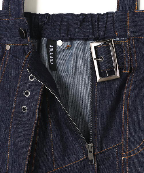 AULA AILA（アウラアイラ）の「AULA AILA（アウラ アイラ）別注アシンメトリージャンパースカート（ワンピース・レディース・ブラック/その他4・0/1）」の15枚目の写真