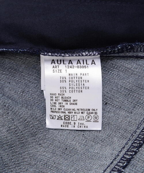 AULA AILA（アウラアイラ）の「AULA AILA（アウラ アイラ）別注アシンメトリージャンパースカート（ワンピース・レディース・ブラック/その他4・0/1）」の12枚目の写真