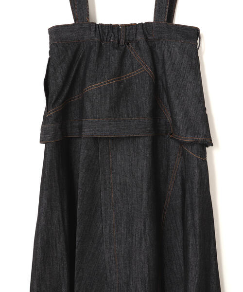 AULA AILA（アウラアイラ）の「AULA AILA（アウラ アイラ）別注アシンメトリージャンパースカート（ワンピース・レディース・ブラック/その他4・0/1）」の8枚目の写真