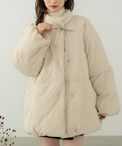 中綿リボンミドルコート（ブルゾン）｜hinari（ヒナリ）のファッション