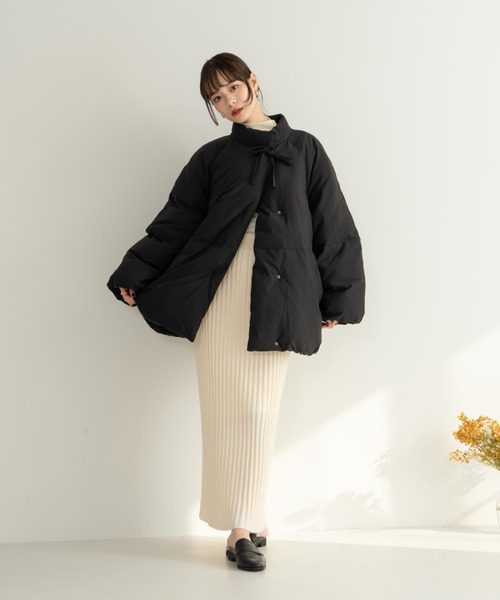 中綿リボンミドルコート（ブルゾン）｜hinari（ヒナリ）のファッション