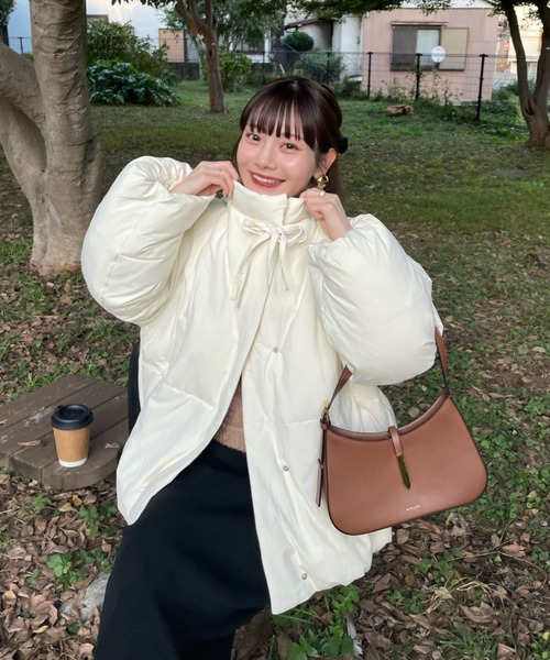 中綿リボンミドルコート（ブルゾン）｜hinari（ヒナリ）のファッション