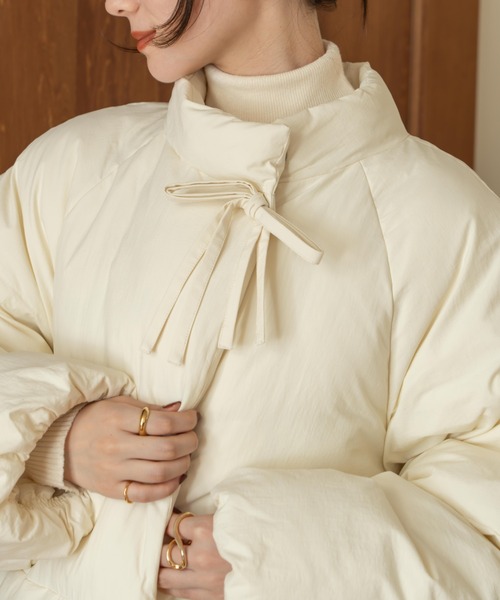 中綿リボンミドルコート（ブルゾン）｜hinari（ヒナリ）のファッション