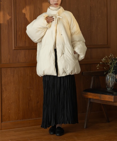 中綿リボンミドルコート（ブルゾン）｜hinari（ヒナリ）のファッション
